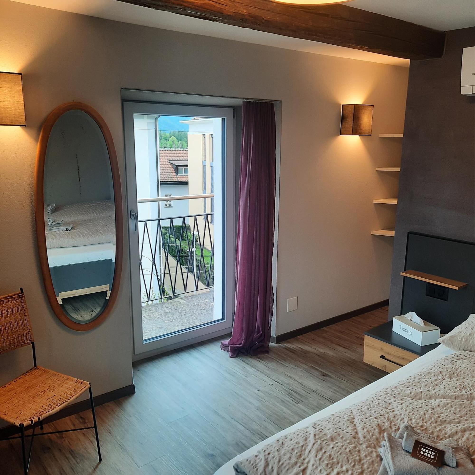 Bed and Breakfast Stalder Meat&Bed Muralto Exterior foto